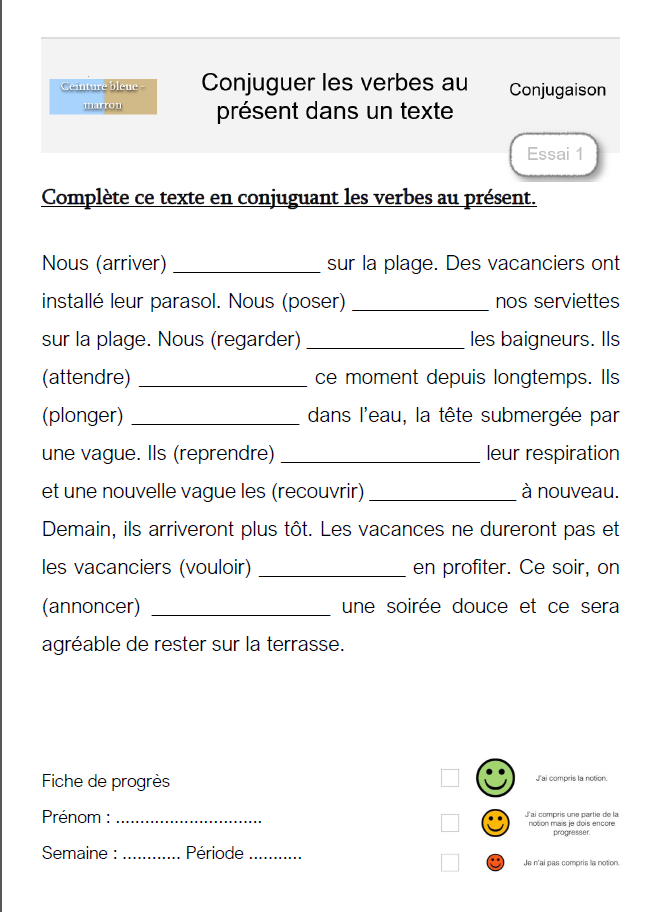 parcours BM conjugaison2
