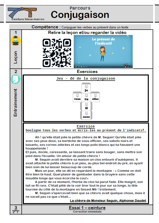 parcours BM conjugaison